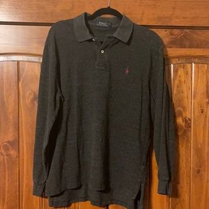 Long sleeve Polo shirt. Size L